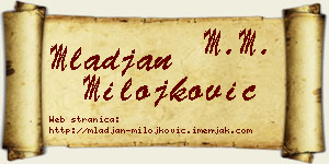 Mlađan Milojković vizit kartica